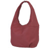 Torebka damska owalny Worek Shopper pojemna czerwona torba