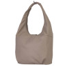 Torebka damska owalny Worek Shopper pojemna beżowa Art Bag
