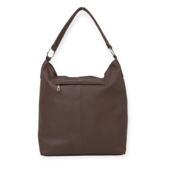 Torebka Damska  Listonoszka z Miękkiej Skóry w kolorze brązowym